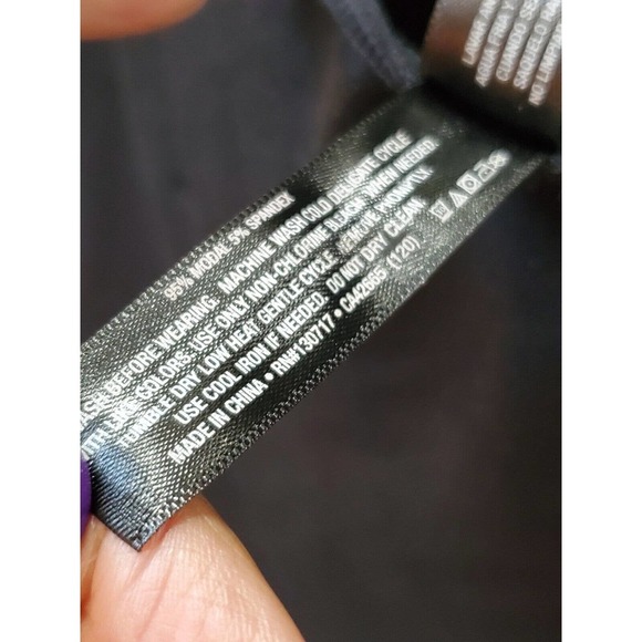 Joes Women Black Solid Modal Deep Neckline Sleeveless One-Piece Bodysuit Size L - Picture 11 of 11